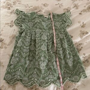 Baybala Green Lace Kids Casual Dress